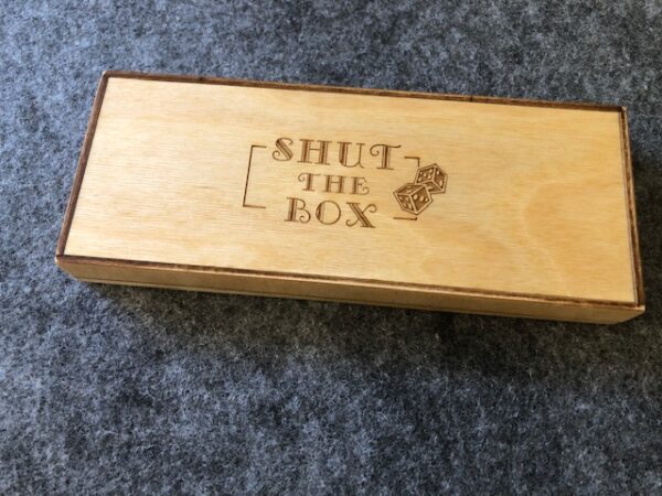 Wooden traditional game "Shut the Box"