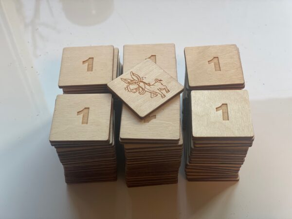 Eselspiel | Game of donkey | Das Lustige Eselspiel | Æselspil | Osiołek - Wooden personalized handmade game