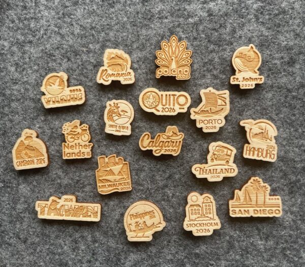 Set of 100 pieces | Small wooden plaque | 2026 JW convention personalized handmade gift | Make your own gift empty back