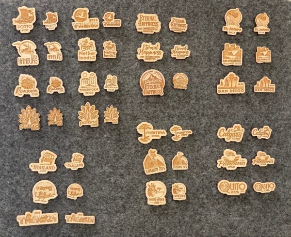 Set of 100 pieces | Small wooden plaque | 2026 JW convention personalized handmade gift | Make your own gift empty back