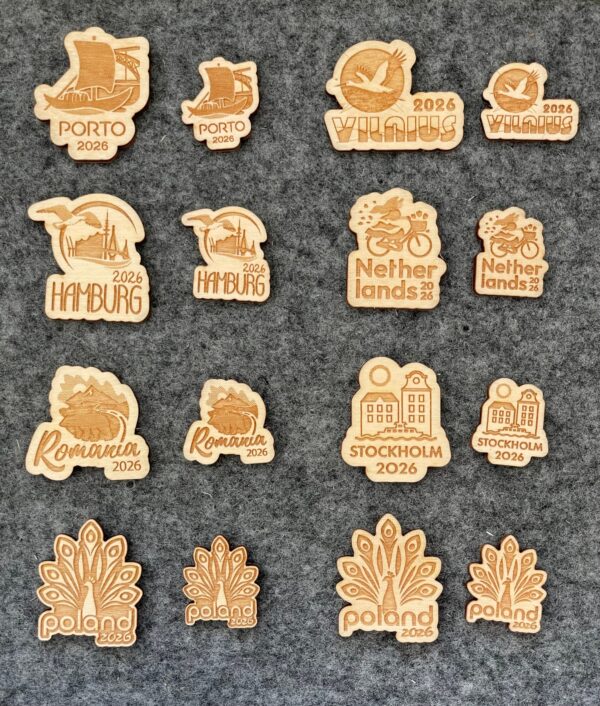 Set of 100 pieces | Small wooden plaque | 2026 JW convention personalized handmade gift | Make your own gift empty back