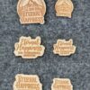Set of 100 pieces | Small wooden plaque "Eternal Happiness" 2026 JW convention gift | Make your own gift | empty back, different languages