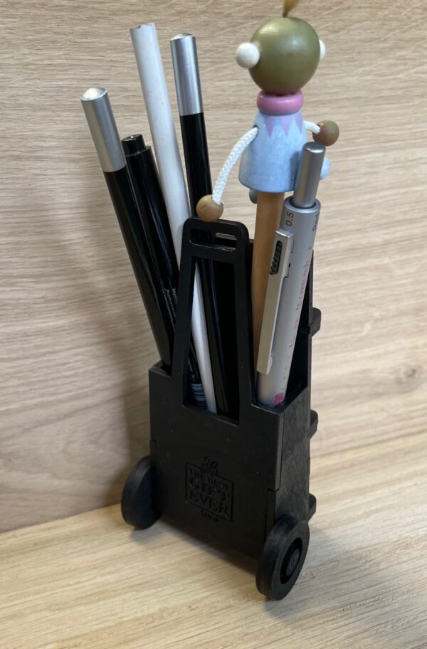 barbie-toy-jw-handmade-stand JW mini wooden witnessing cart | Pen stand post-it notes | Barbie handmade wooden toy | Best convention pioneer school gift | Personalized