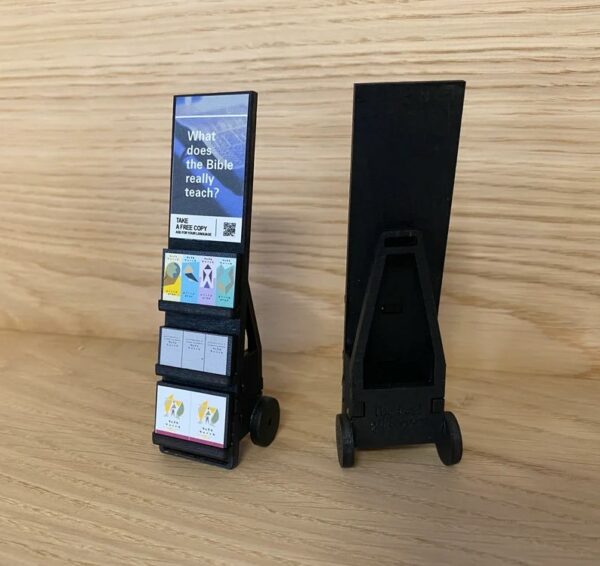 Wooden Mini JW Witnessing Cart | Handmade JW Pioneer Gift | Mini Literature Cart | JW Baptism or Ministry Decor | Convention gift