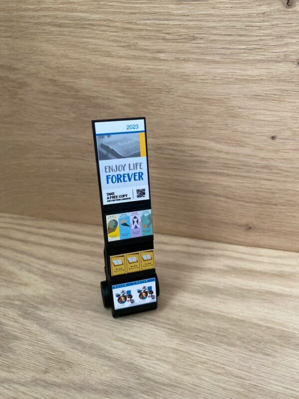 Wooden Mini JW Witnessing Cart | Handmade JW Pioneer Gift | Mini Literature Cart | JW Baptism or Ministry Decor | Convention gift